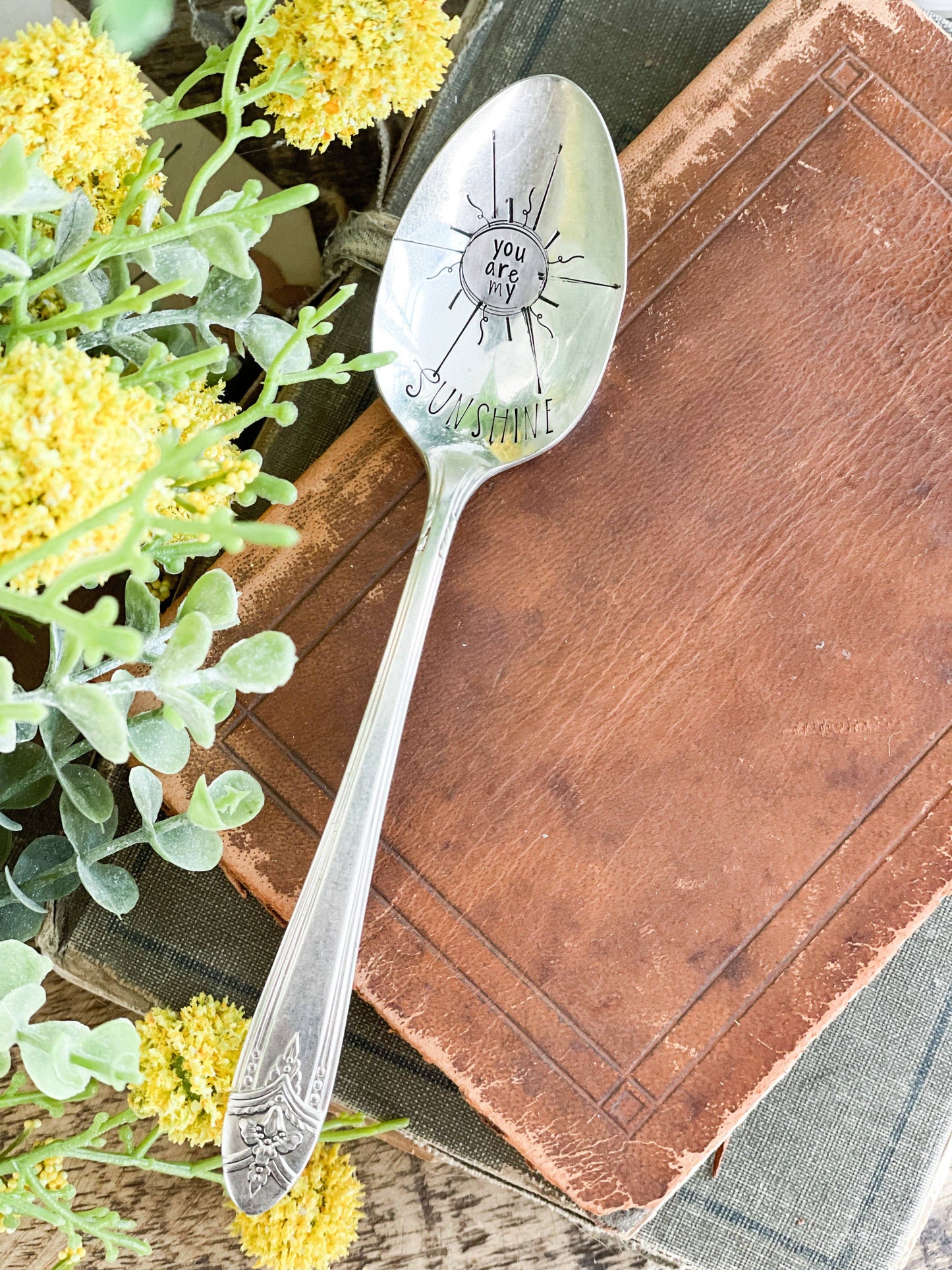 You Are My Sunshine Vintage Stamped spoon