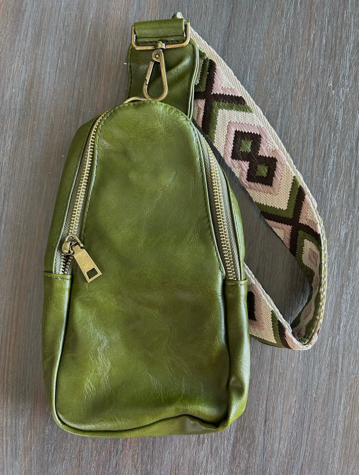 Soft Vegan Leather Crossbody Bag