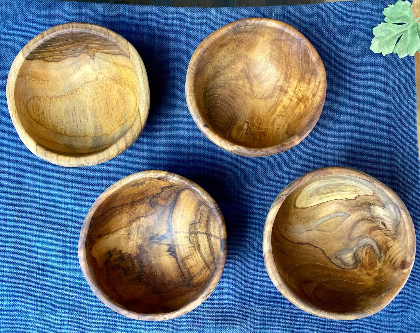 Snack Bowl - Live Edge Salvaged Teak Hand Carved Bowl