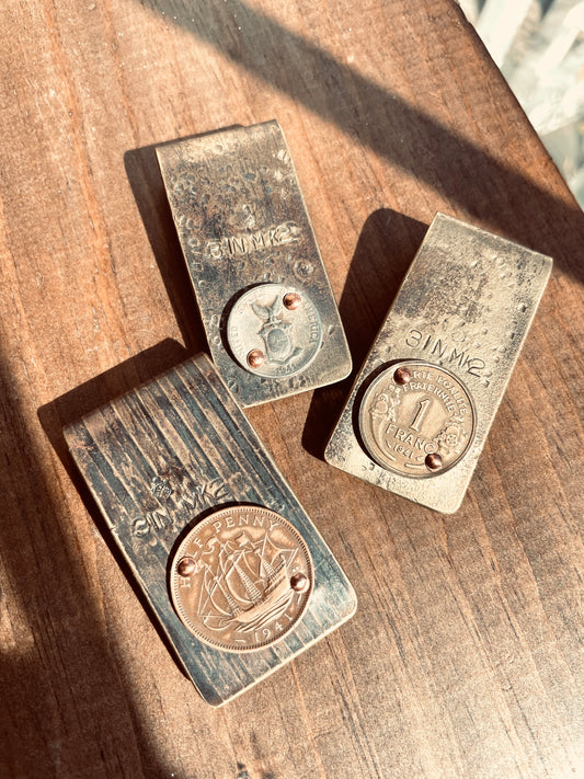 Money Clips- WWII W/ Coin