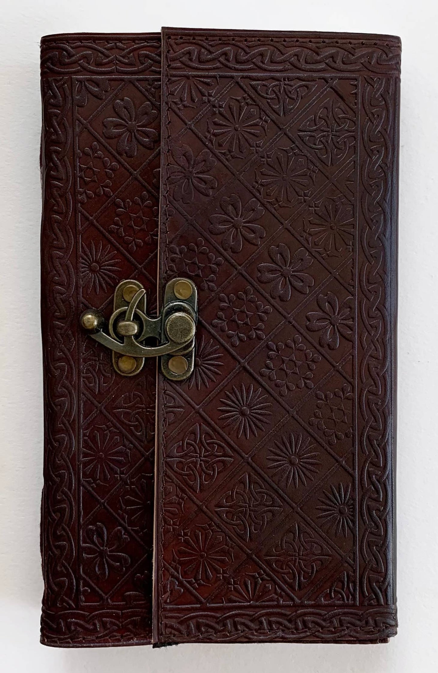 Brown Embossed Journal ~ 5.5" x 9"