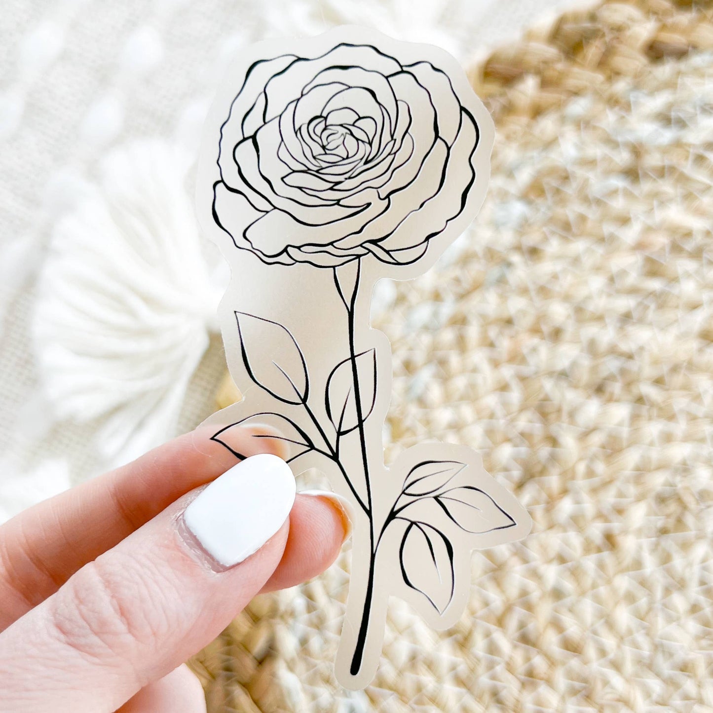 June Birth Month Flower: Rose Sticker