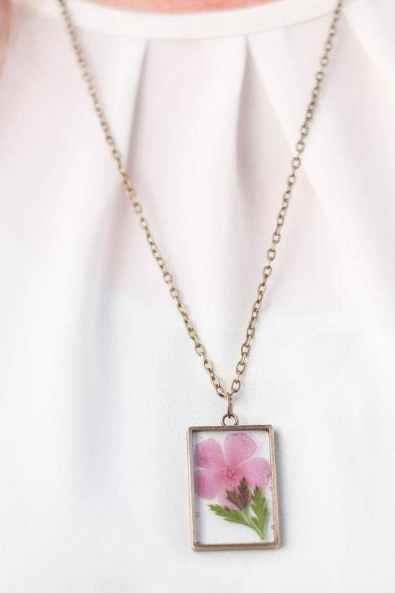 August Birth Flower Necklace