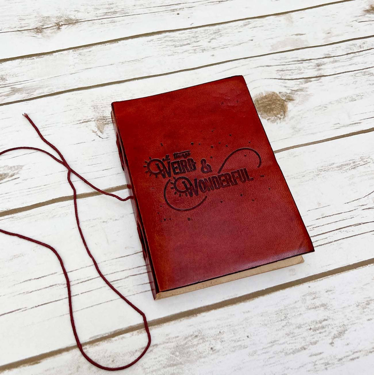 Weird And  Wonderful Leather Journal - 5x7 Lined