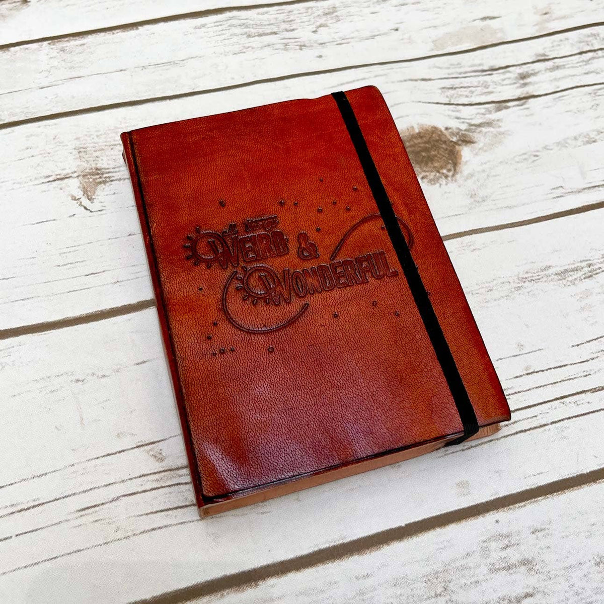 Weird And  Wonderful Leather Journal - 5x7 Lined
