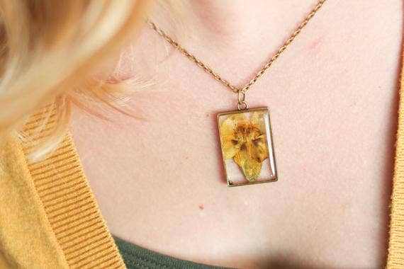 October Birth Flower Necklace