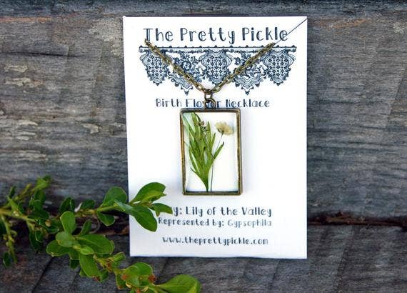 May Birth Flower Necklace