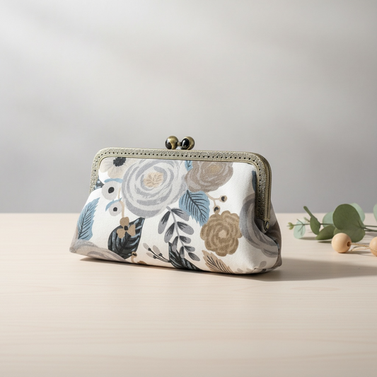 MIDI Clutch Purse - Joliet Rose Linen