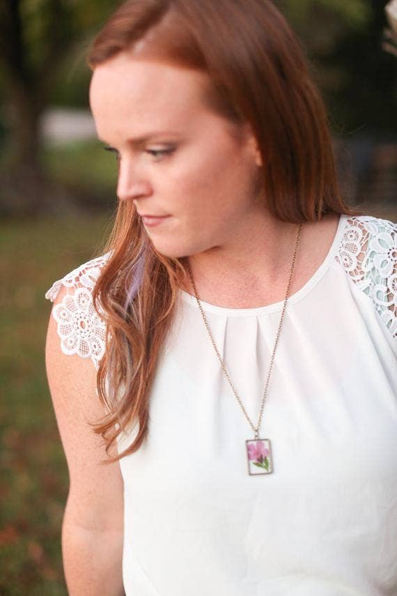August Birth Flower Necklace