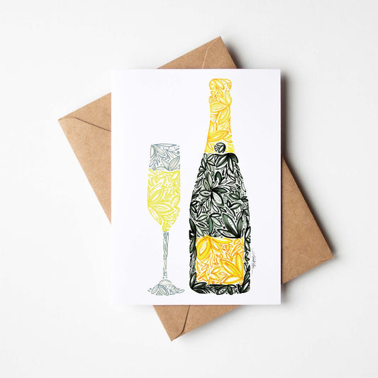 Champagne Note Card