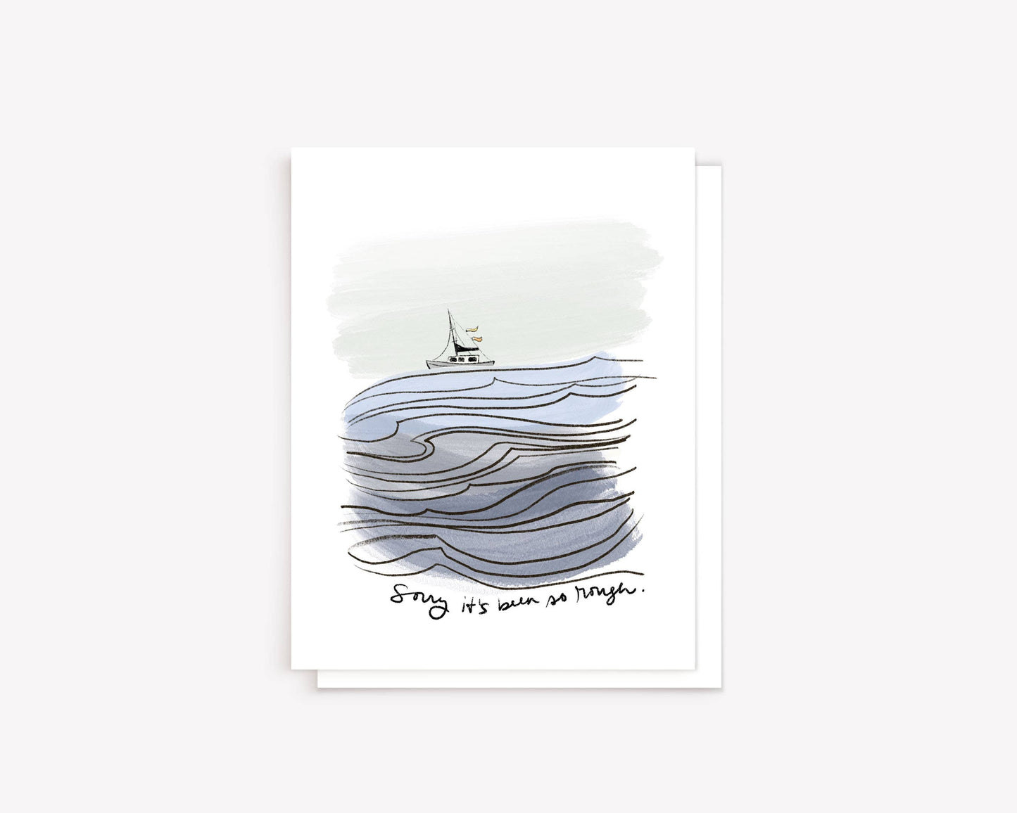 "Sorry it's been rough" Empathy and Support Greeting Card