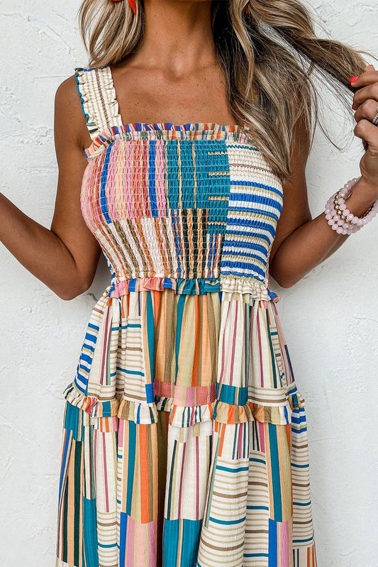 Smocked Tiered Maxi Dress