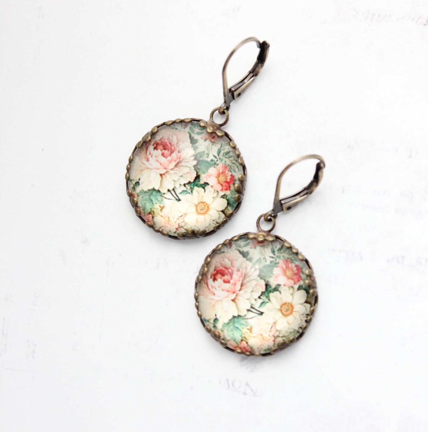 Flower Earrings- Peonies & Daisies