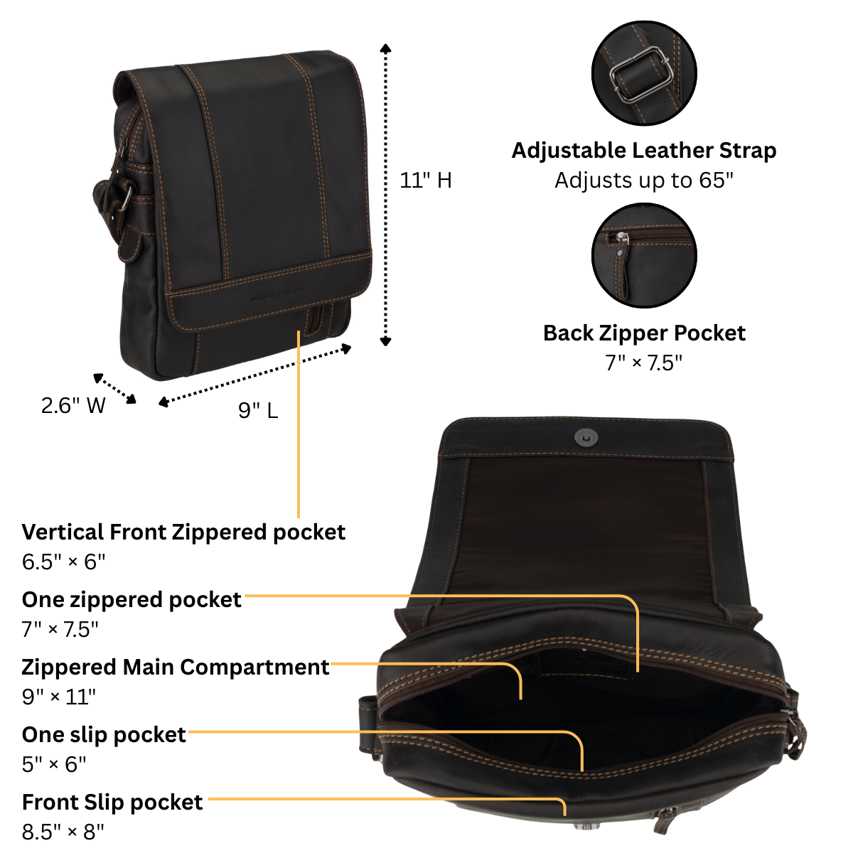 Boulder Messenger Brown