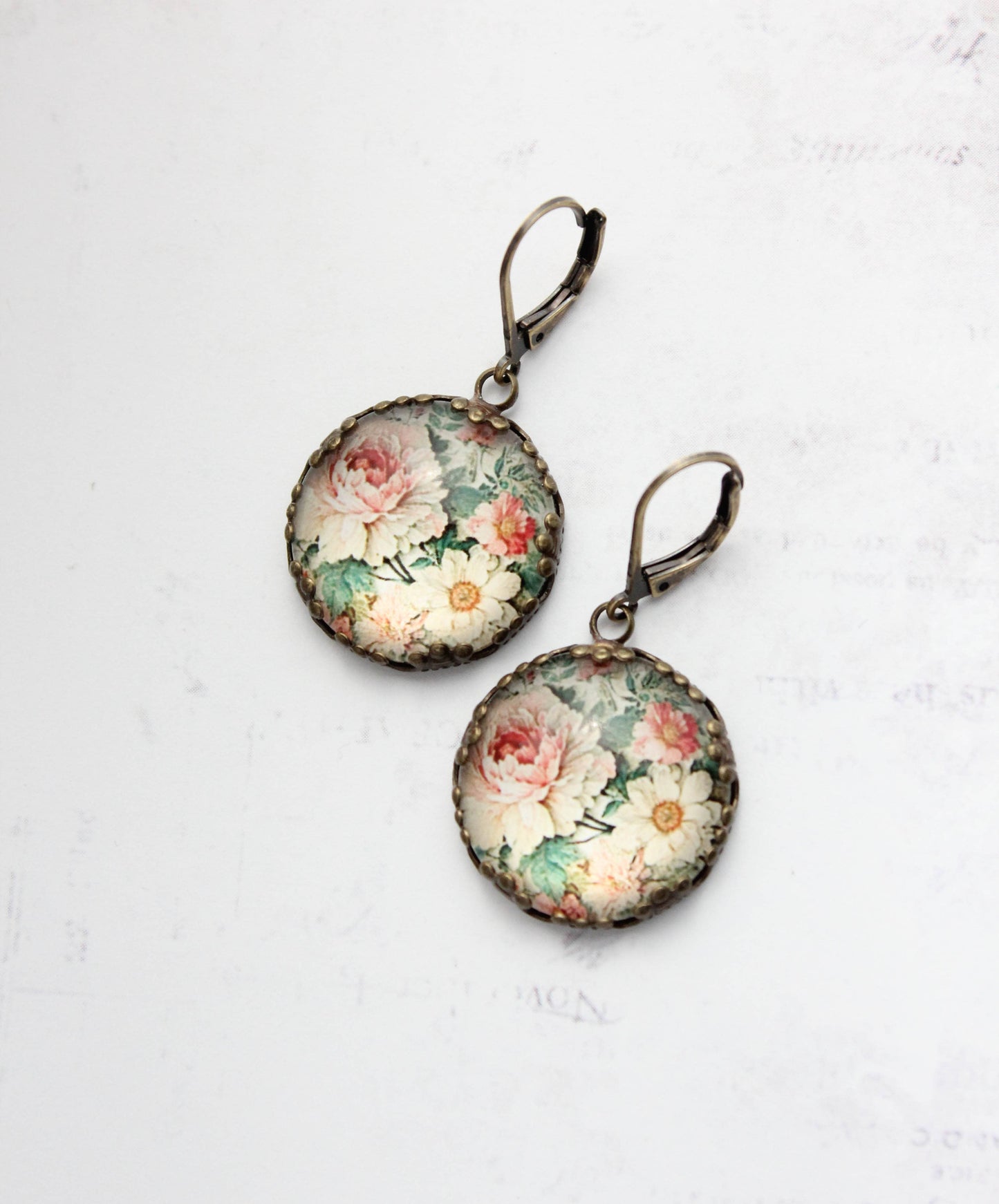 Flower Earrings- Peonies & Daisies