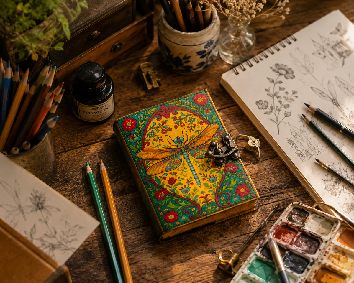 Leather Journal with Lock