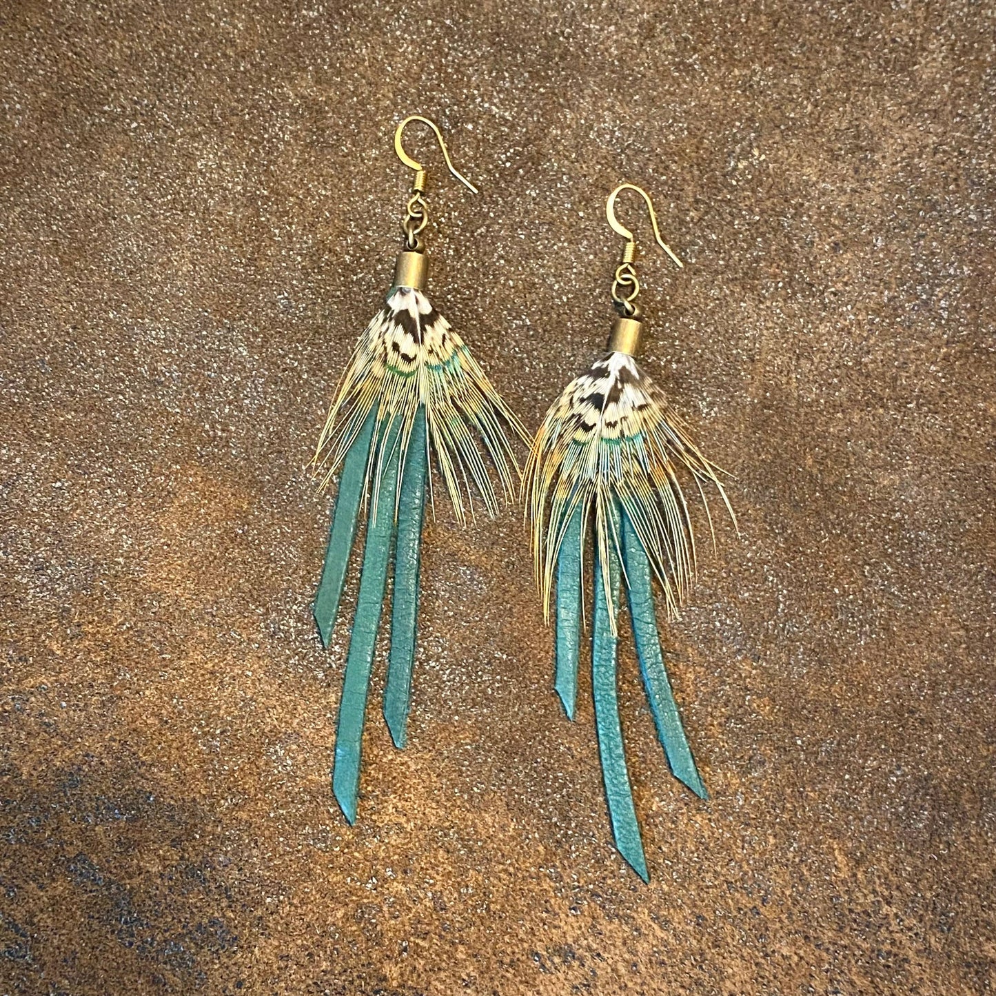 Leather & Pheasant Feathers