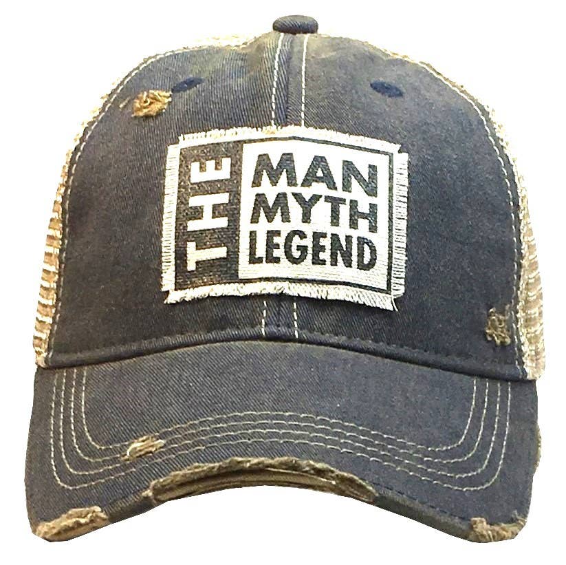 The Man The Myth The Legend Distressed Trucker Cap