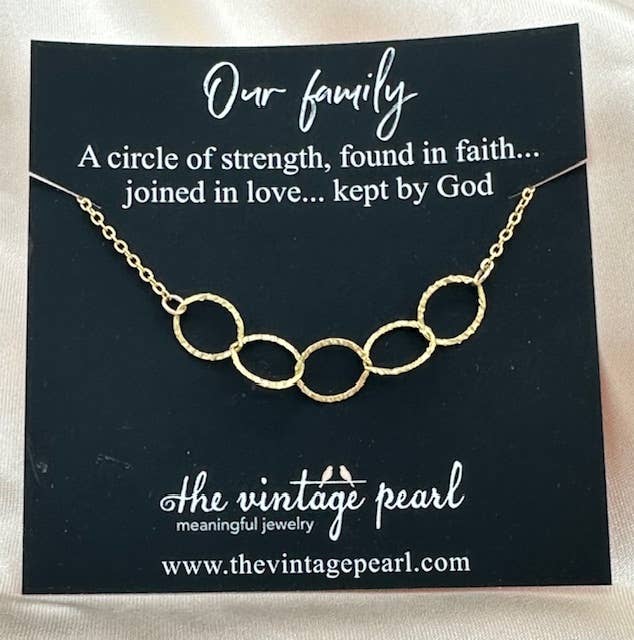 Our Family: 6 gold circles