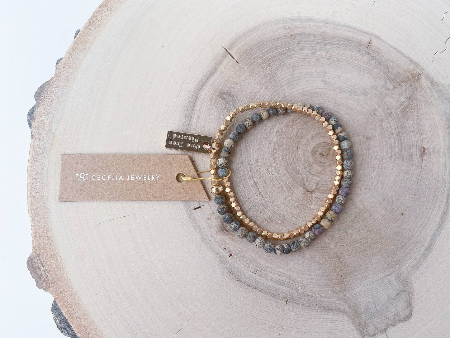 Gemstone Double Wrap Bracelet