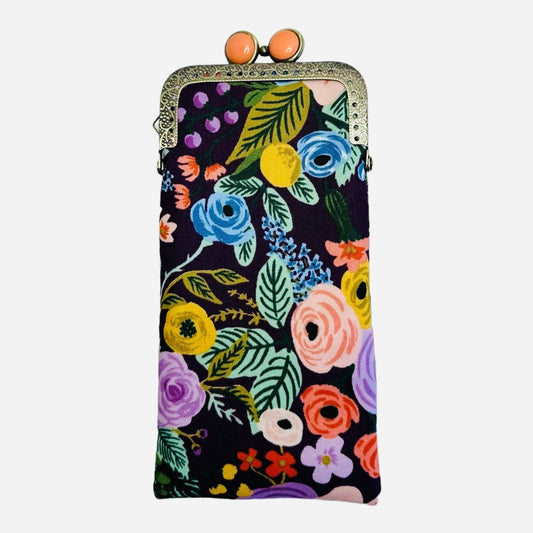 Eyeglass Case - Garden Party in Plum
