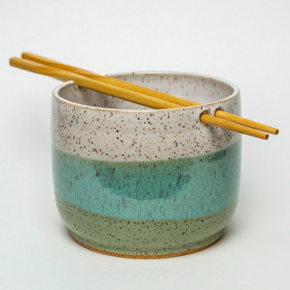 Handmade Stoneware Clay Rice/Noodle Bowl