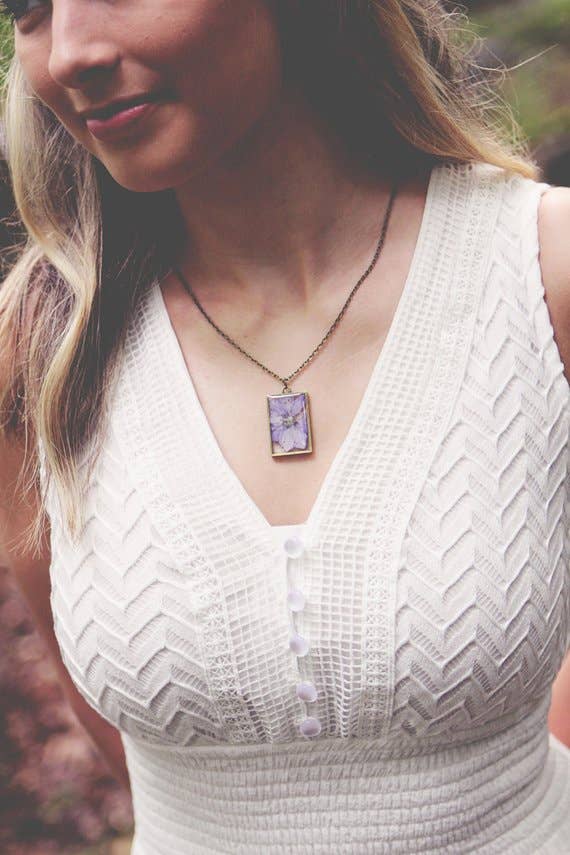 July Birth Flower Necklace