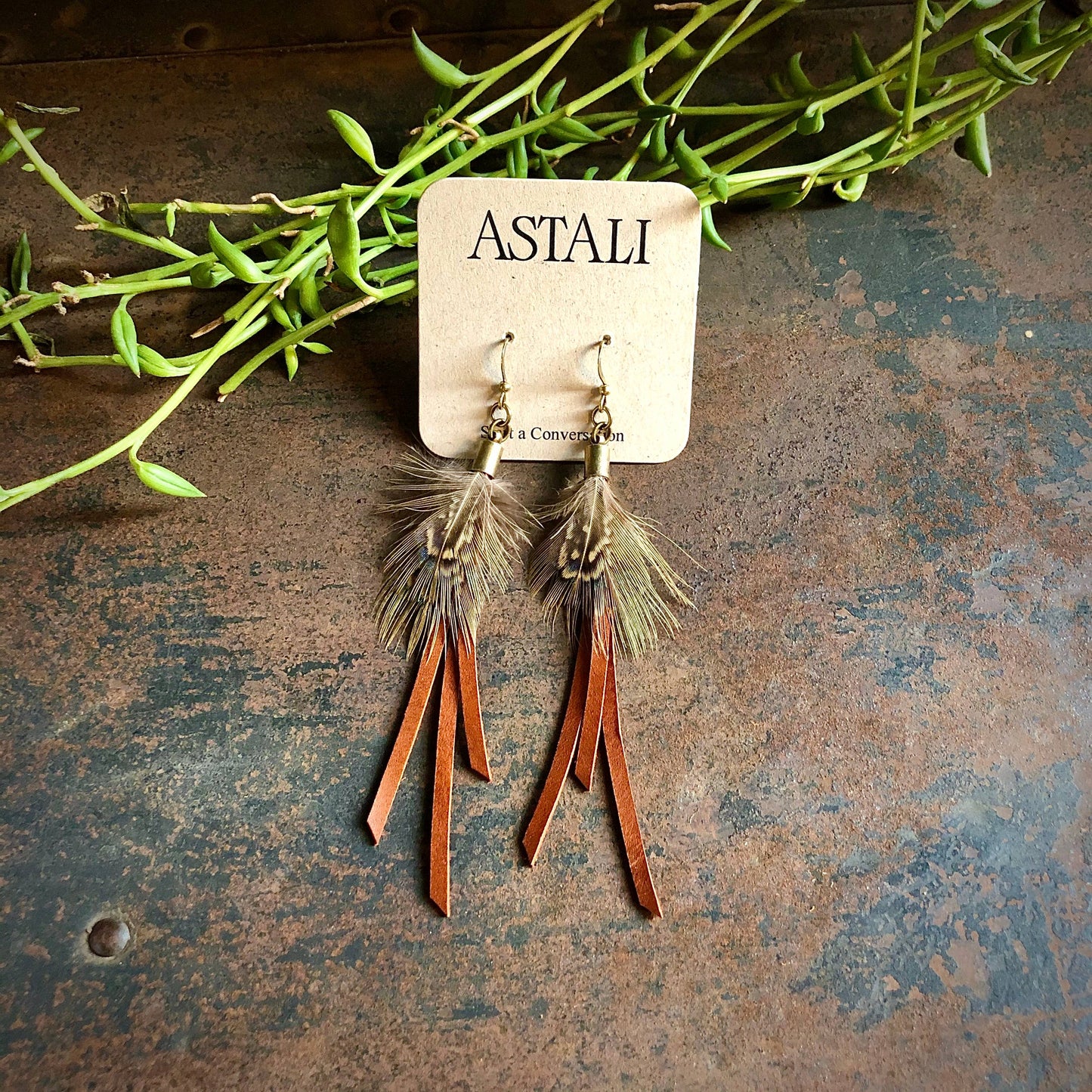 Mini Feather Earrings