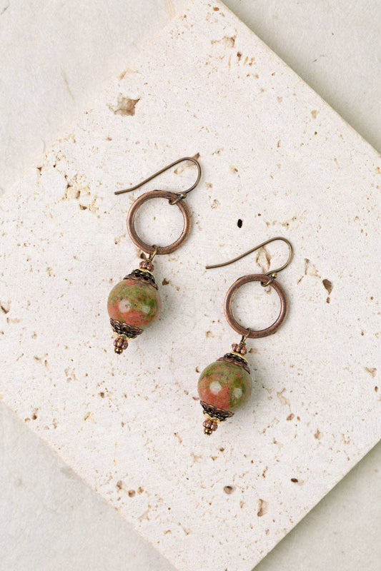 Dominion Unakite Dangle Earrings
