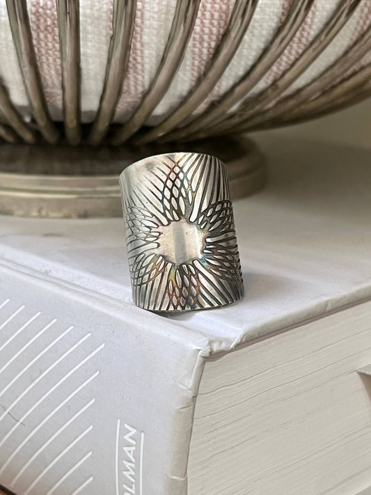 Embossed Spoon Ring Lot