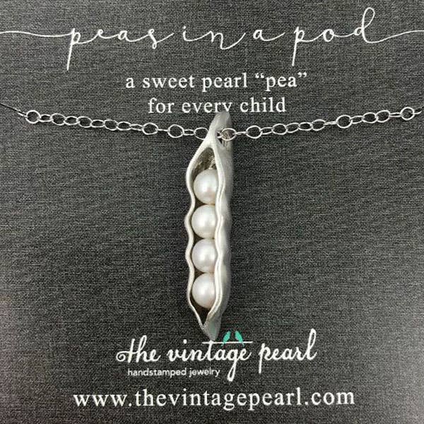 Sweet Peas in a Pod Necklace (1-7 pearls)
