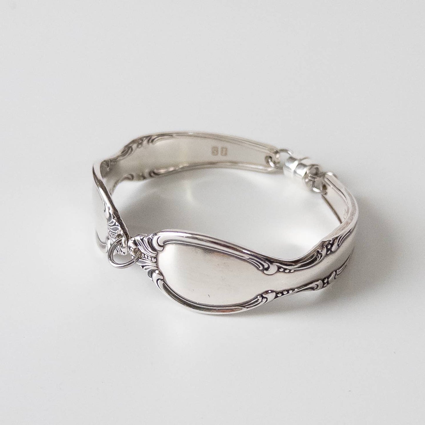 Precious Mirror Silverware Handle Bracelet