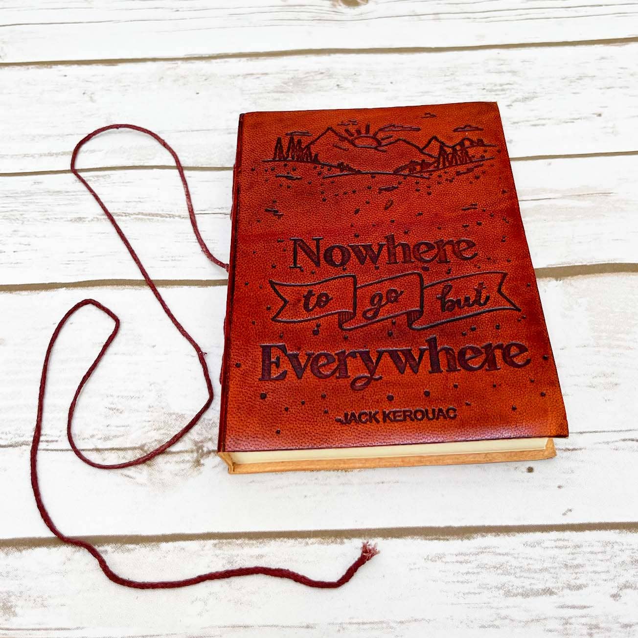 Nowhere And Everywhere Leather Journal - 5x7 Lined