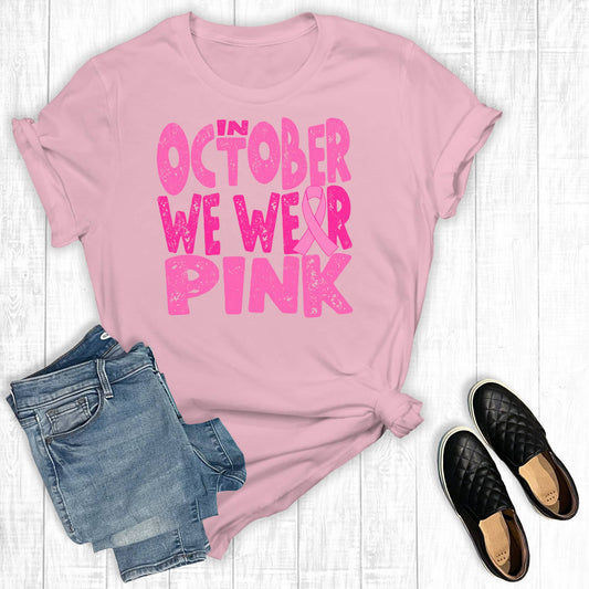 We Wear Pink Graphic Tee