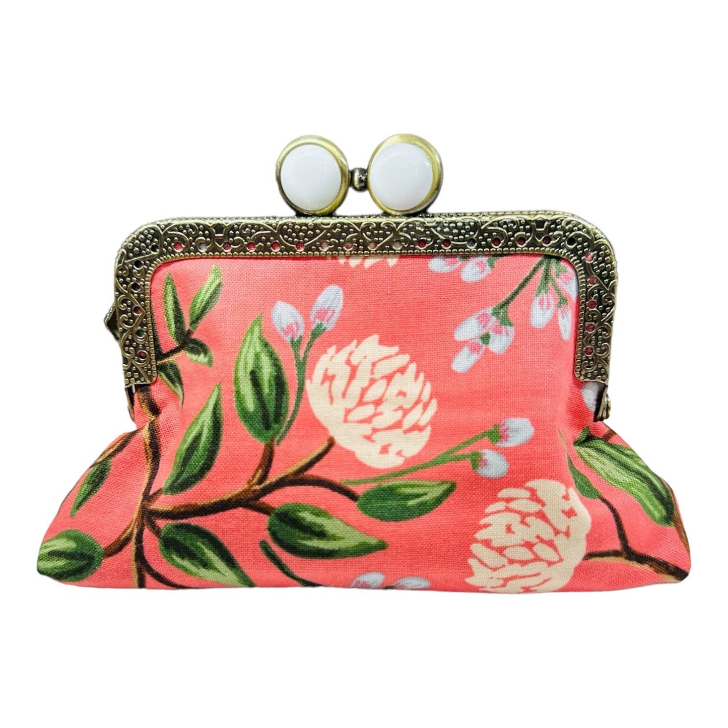 ON THE GO Credit Card Clutch - PEONY Sorbet