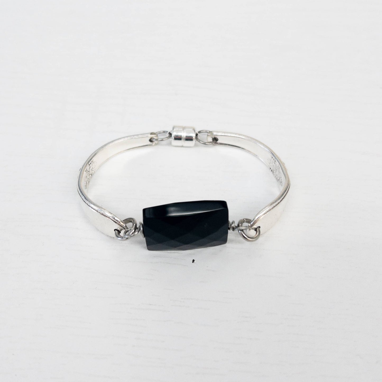 Black Onyx Stone Center Bracelet