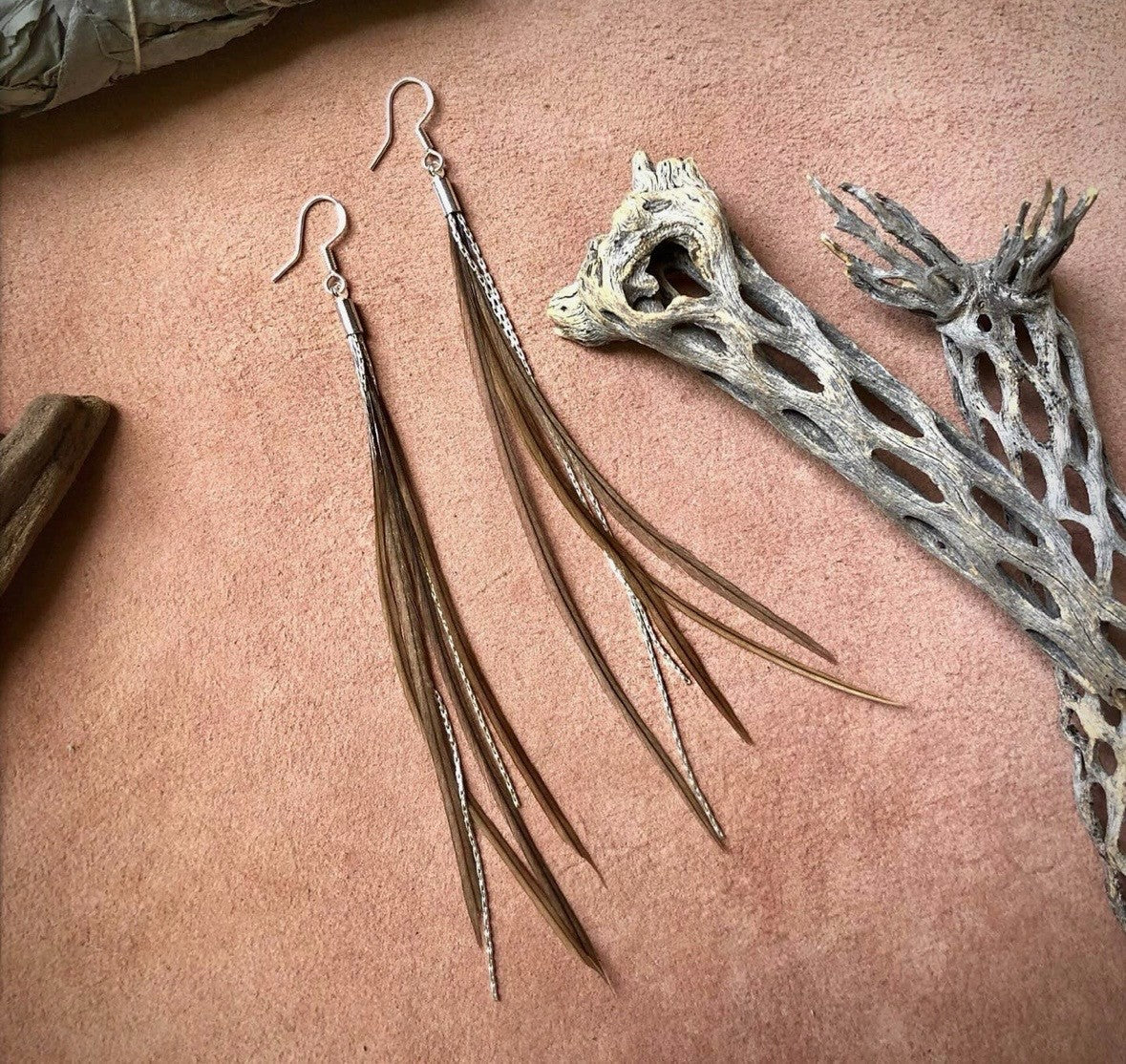 Mini Feather Earrings