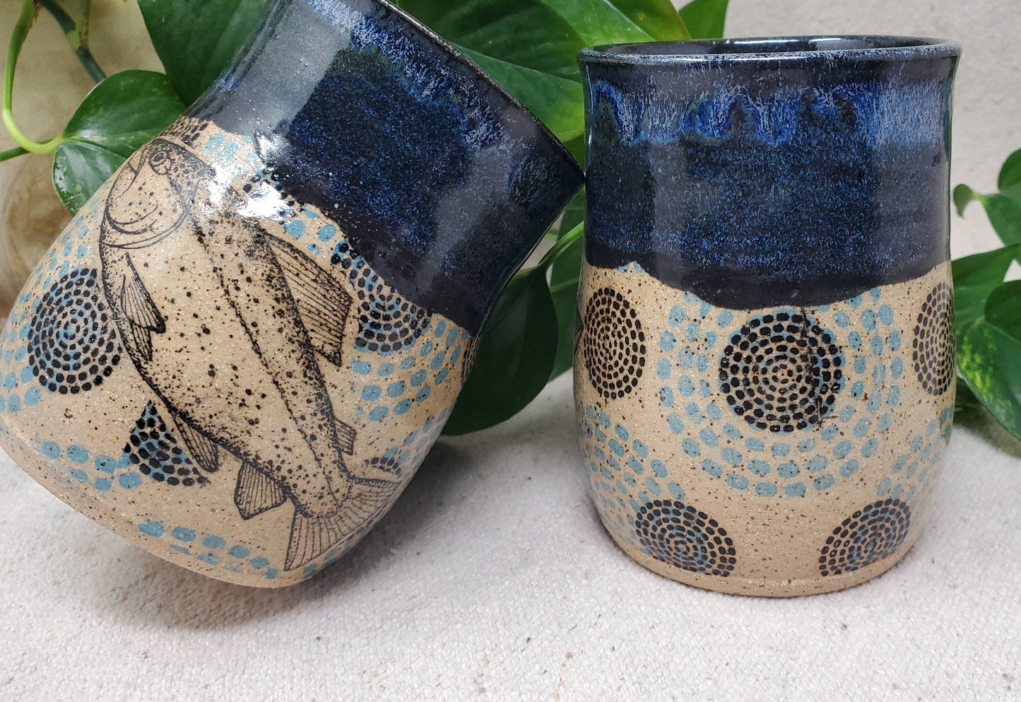 Dot Matrix Fish Cup