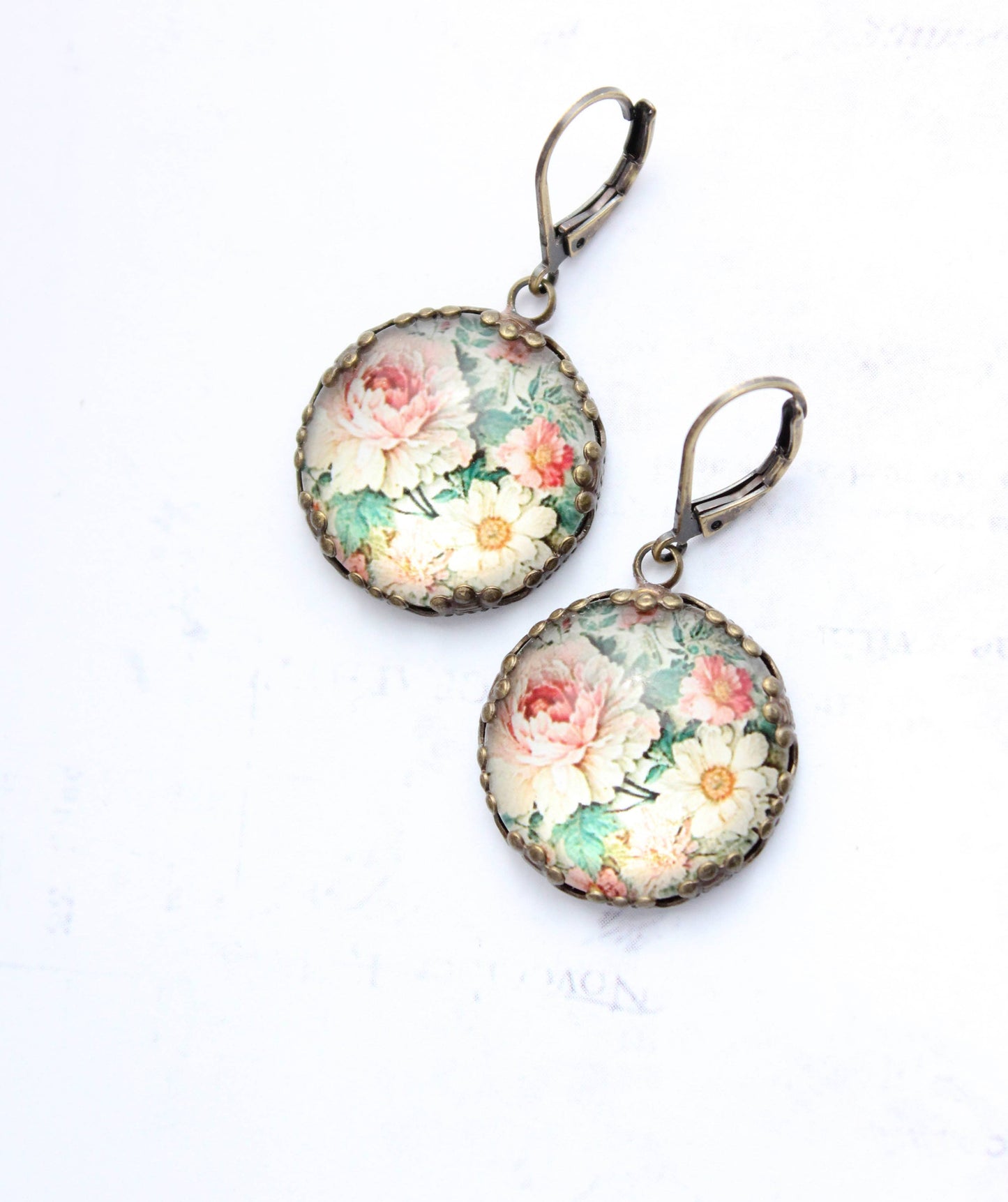Flower Earrings- Peonies & Daisies