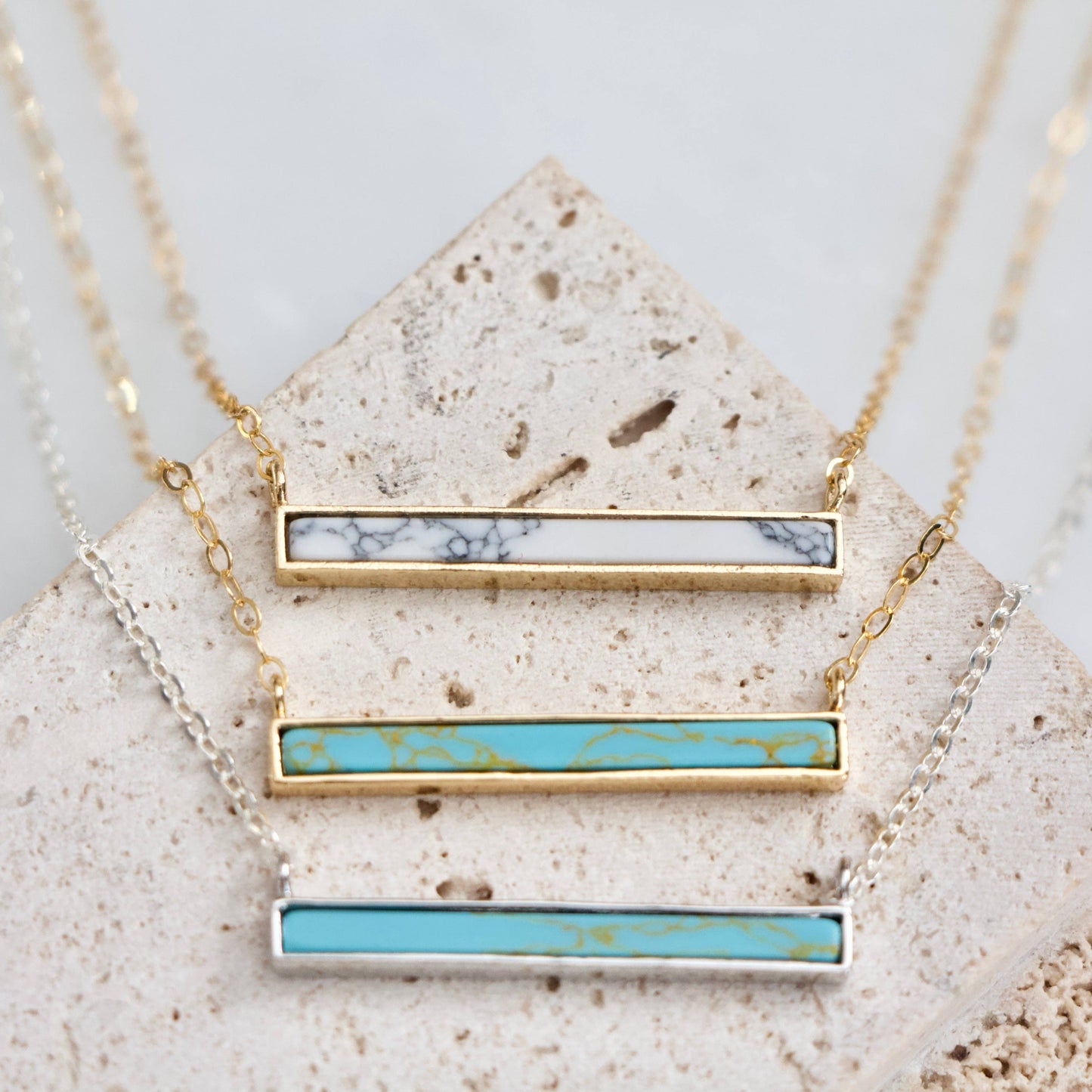 Turquoise/ White Turquoise Necklace