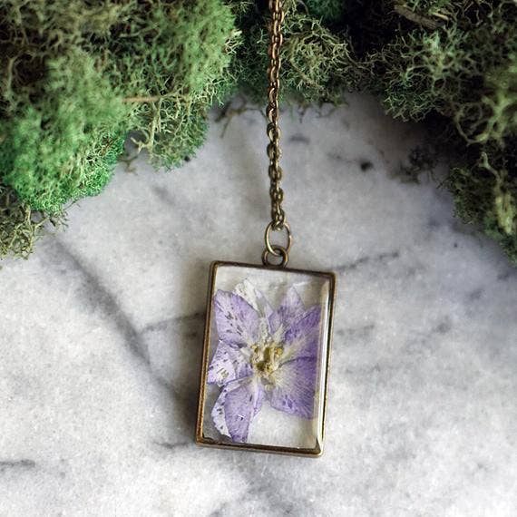 July Birth Flower Necklace