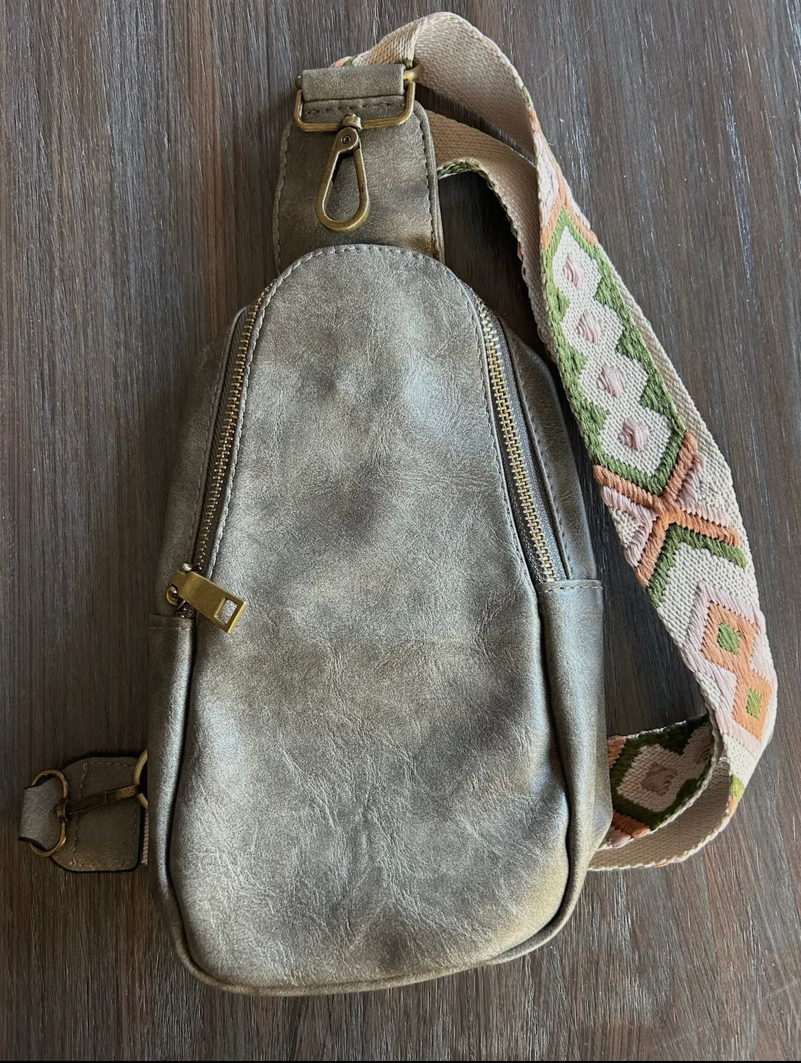 Soft Vegan Leather Crossbody Bag