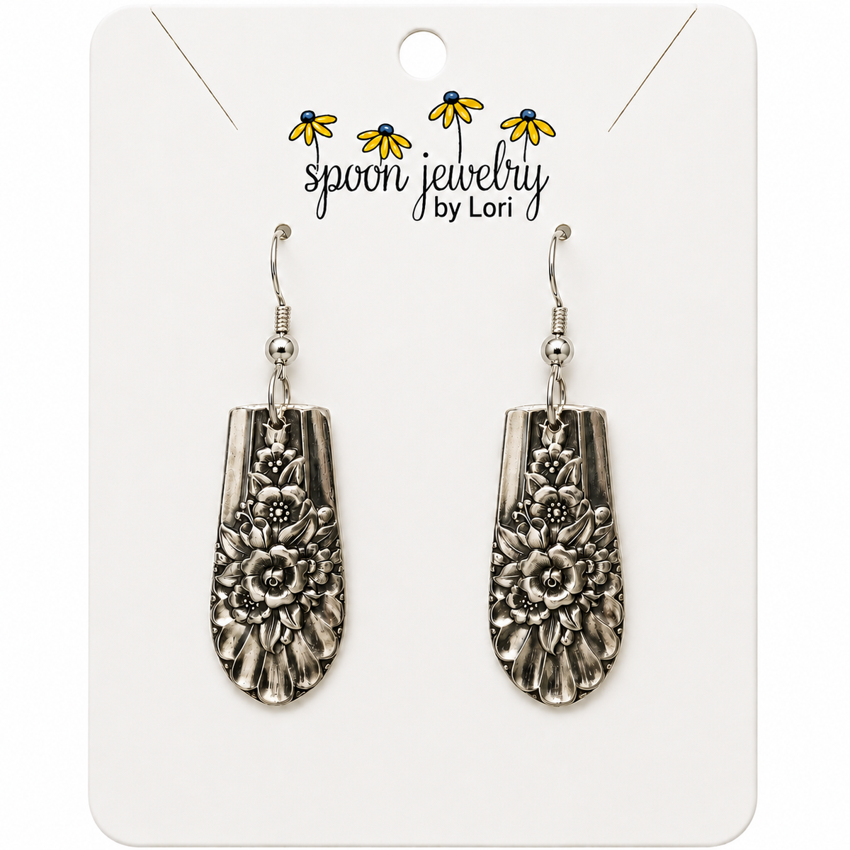 Jubilee 1953 Vintage Silverplate Earrings