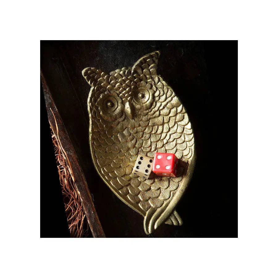 Pewter Owl Tray