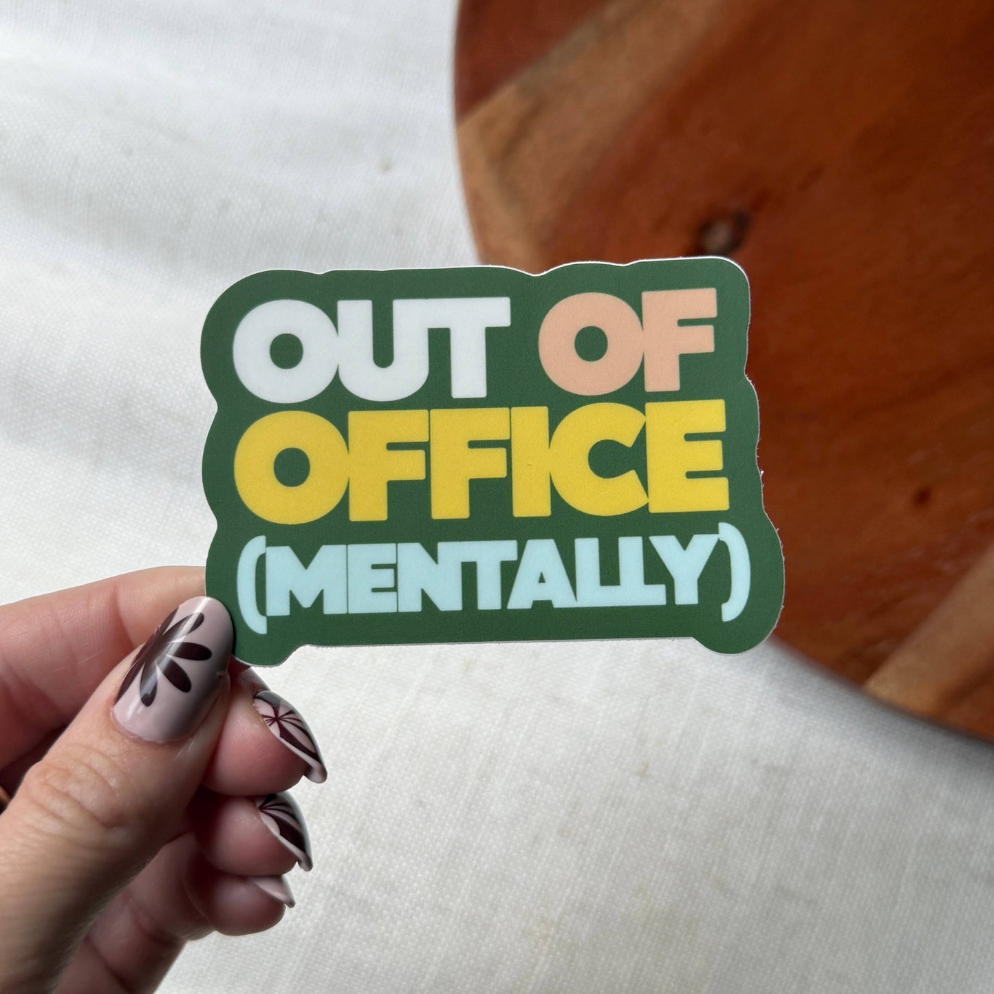 Out Of Office (Mentally) Text Sticker