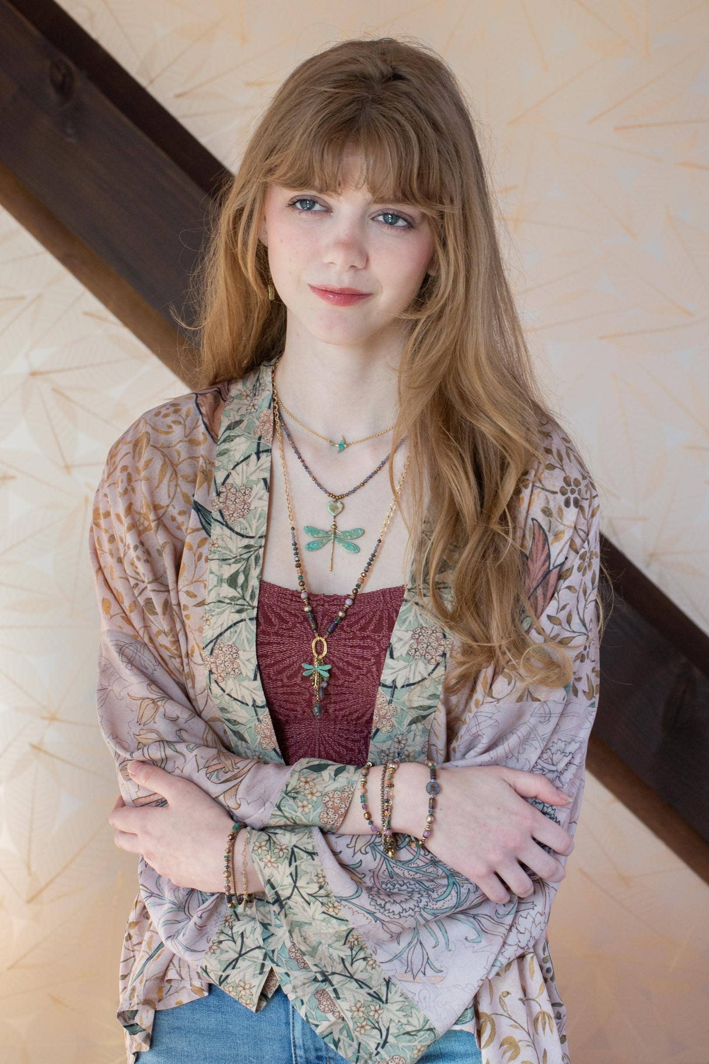Folklore 16-18" Patina Antique Brass Sparrow Simple Necklace