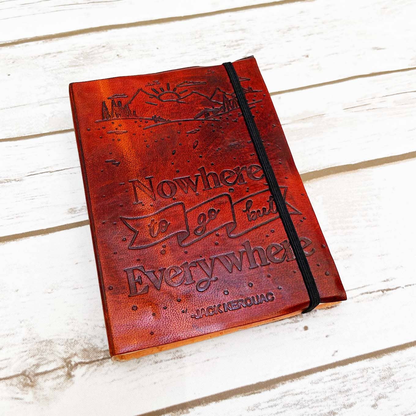 Nowhere And Everywhere Leather Journal - 5x7 Lined