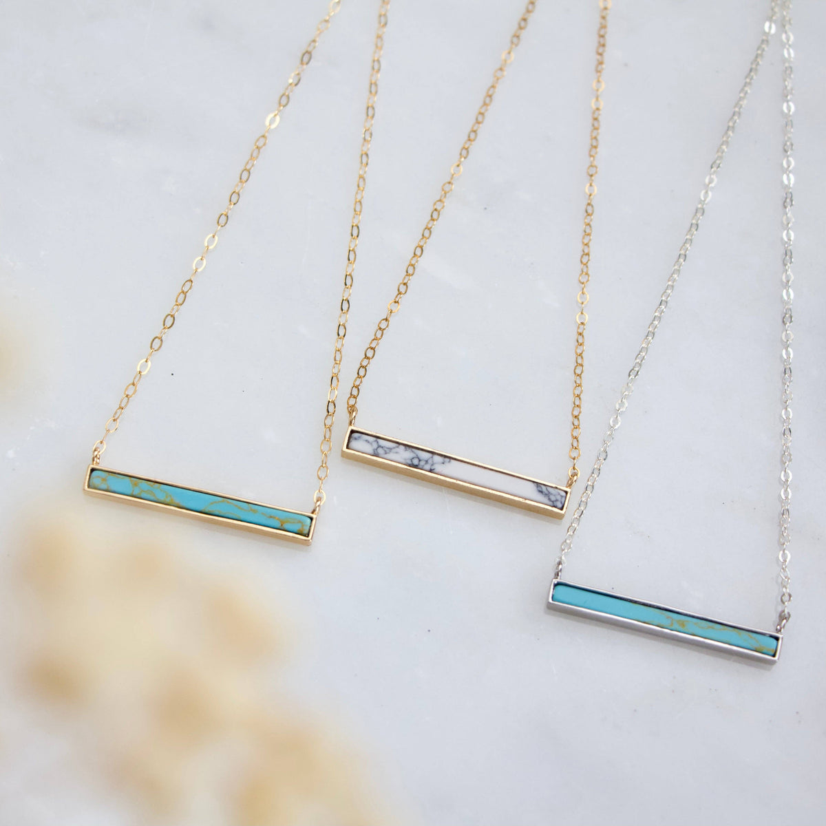 Turquoise/ White Turquoise Necklace