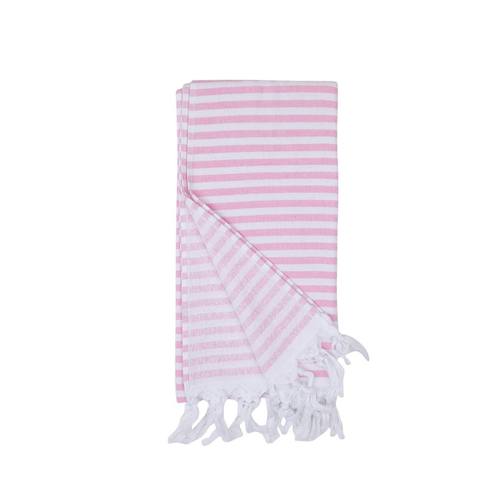 Striped One side Terry Turkish Bath Towels Light Absorbent