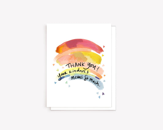 "Your kindness means so much" Thank You Greeting Card